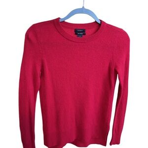 Halogen Vibrant Red Cashmere Knit